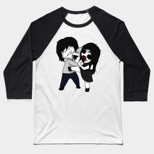 creepypasta jeff vs jane chibi Baseball T-Shirt